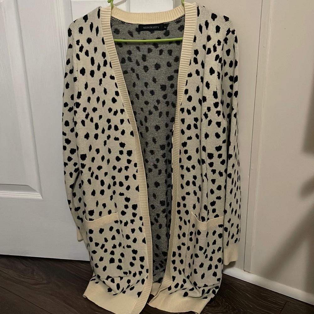 Dalmatian Print Cardigan